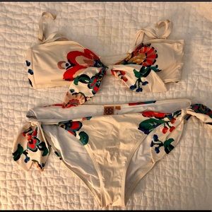 Tory Burch flower bikini gently used